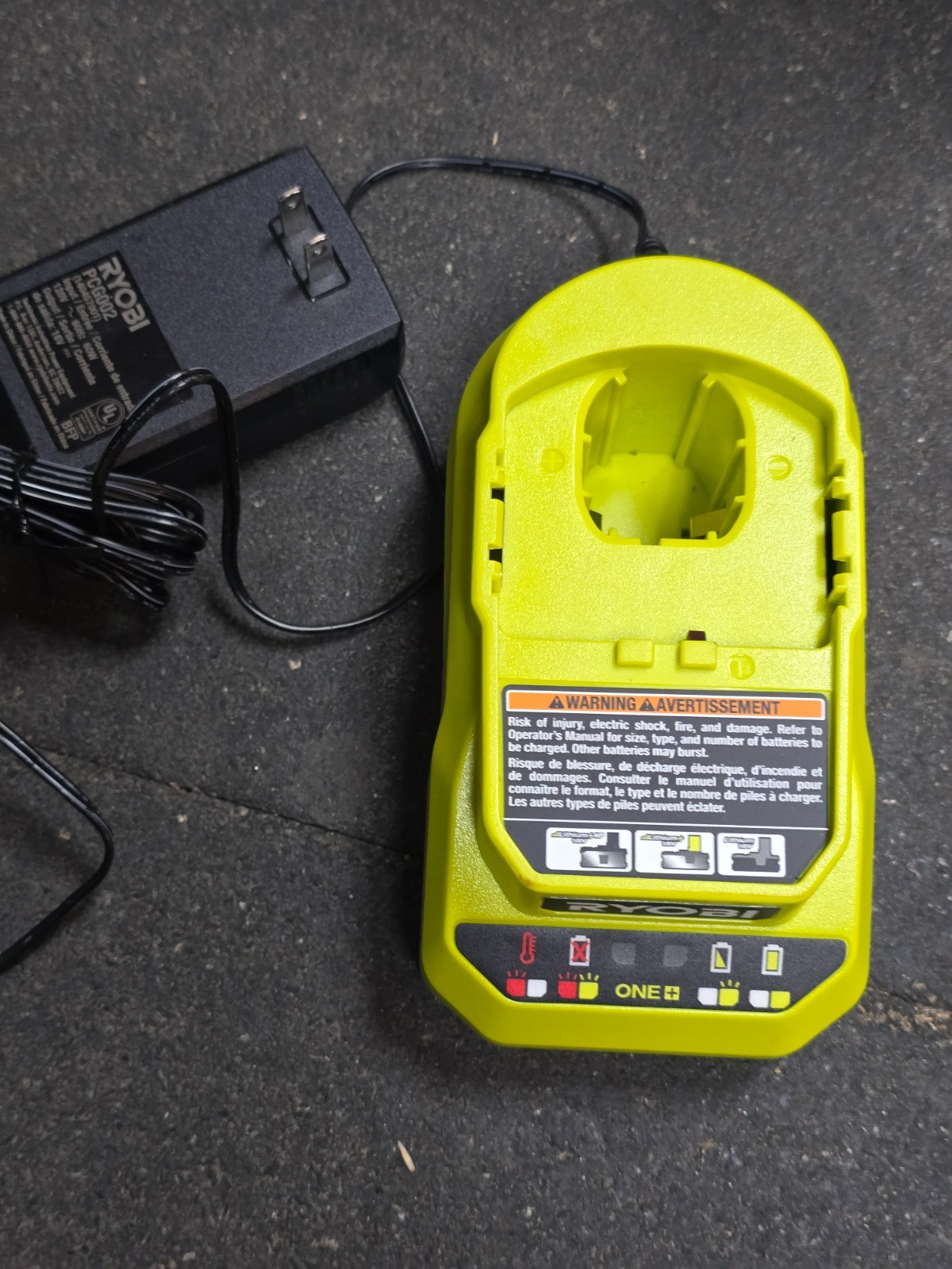 🛠️ RYOBI One + 18 Volt 18V PCG002 Lithium Ion Battery Charger Li-ion