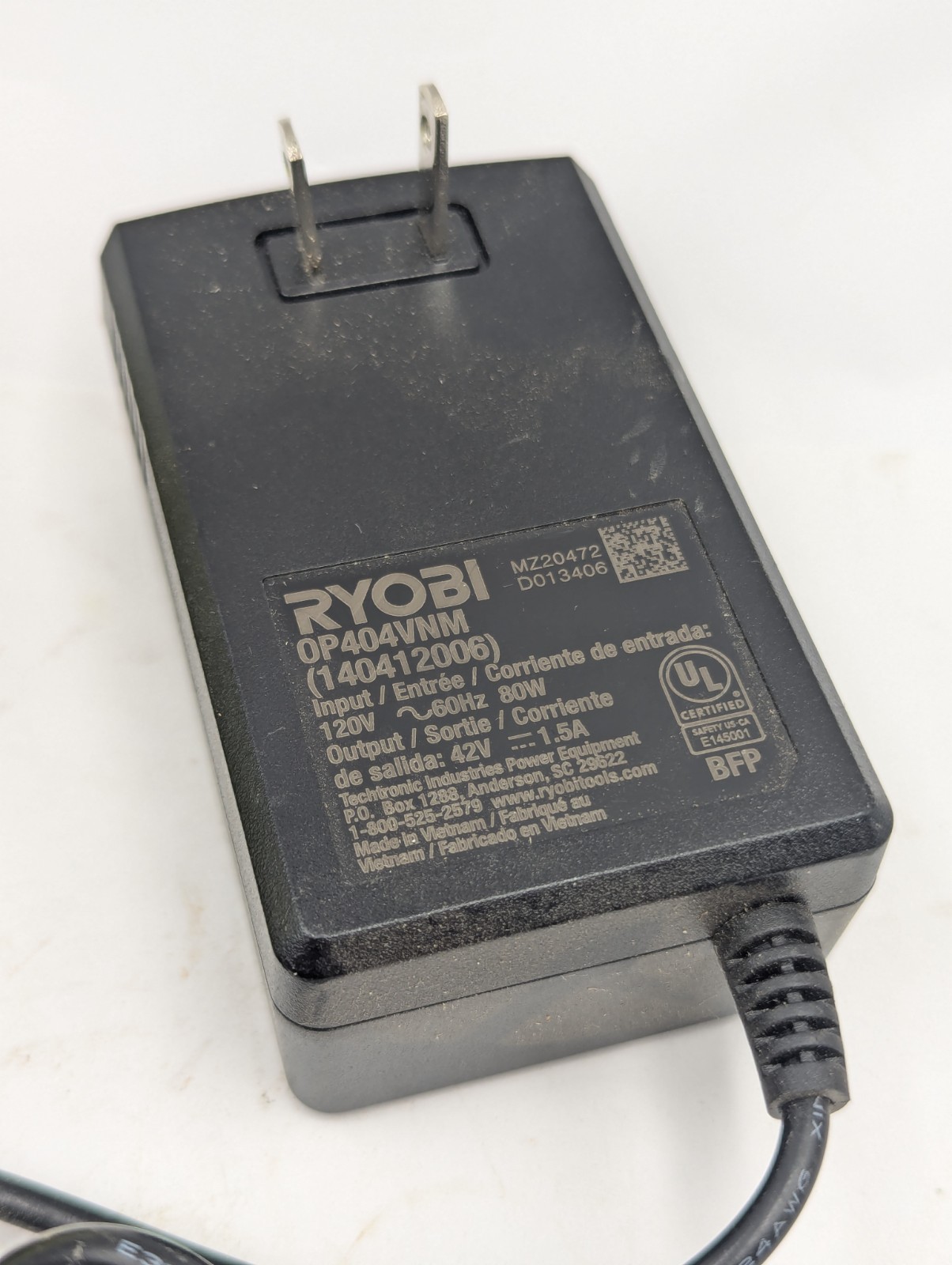 Ryobi OP404VNM 40v Lithium Battery Charger Trimmer Blower Chainsaw Hedger OEM