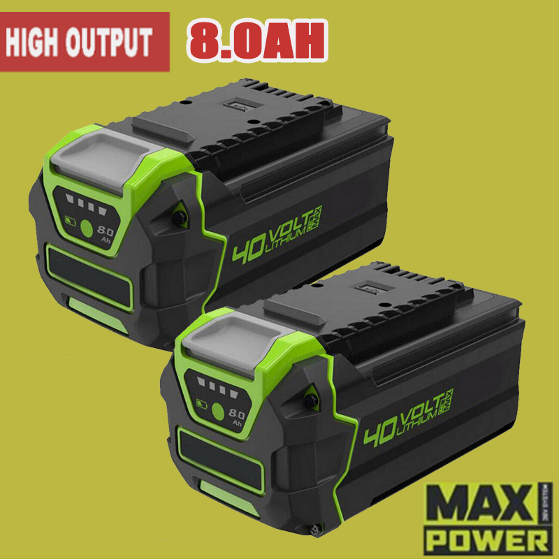 2PACK For Greenworks 40V 8.0AH Lithium G-MAX Battery 29462 29482 29252 29472