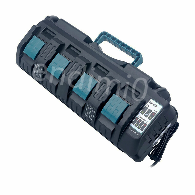 4-Slot Makita DC18SF 18V/14.4V Li-ion Battery Replace Fast Charger (4 PORT*3Ah)
