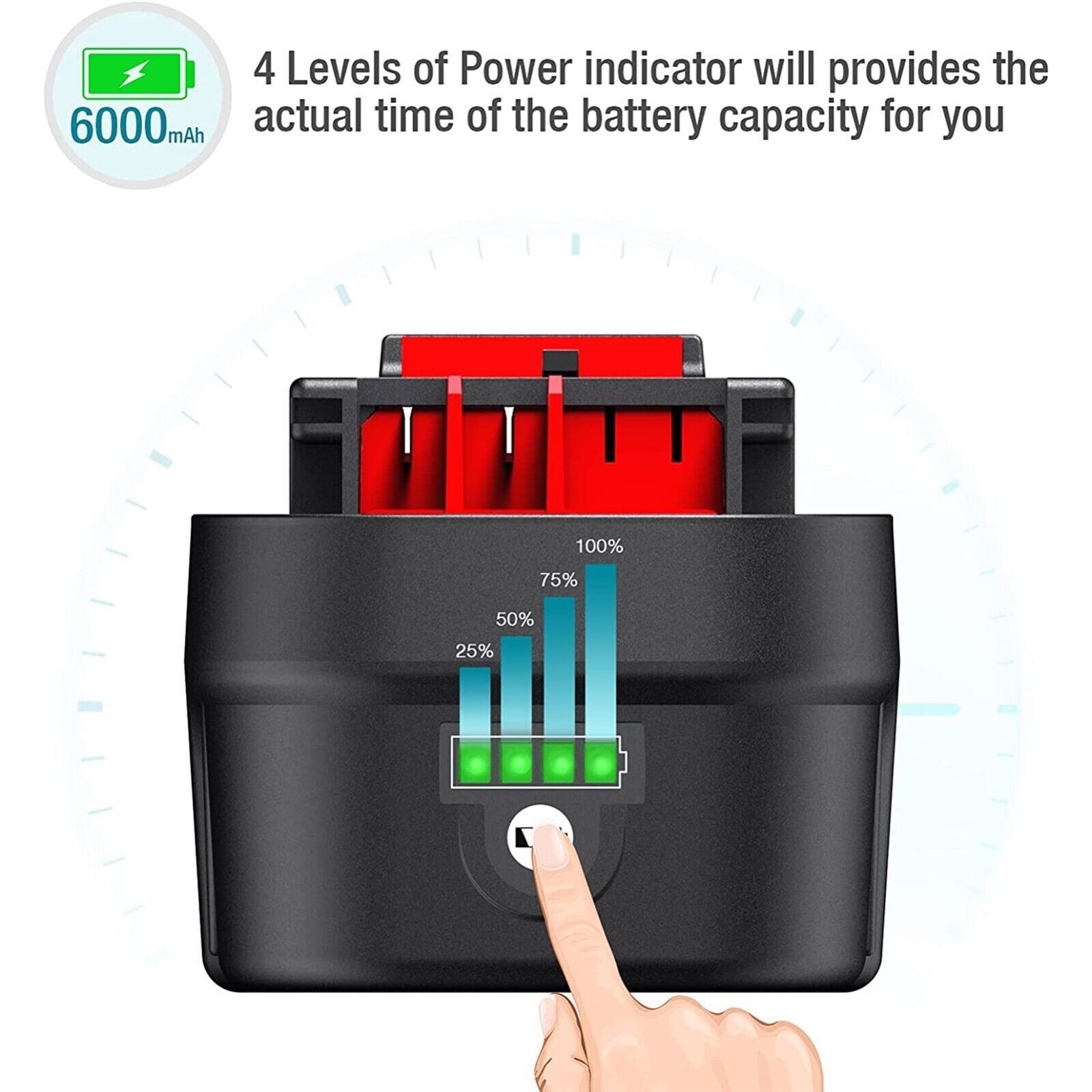 2 PACK FOR BLACK AND DECKER HPB18 18V HPB18-OPE 244760-00 18 VOLT NI-MH BATTERY