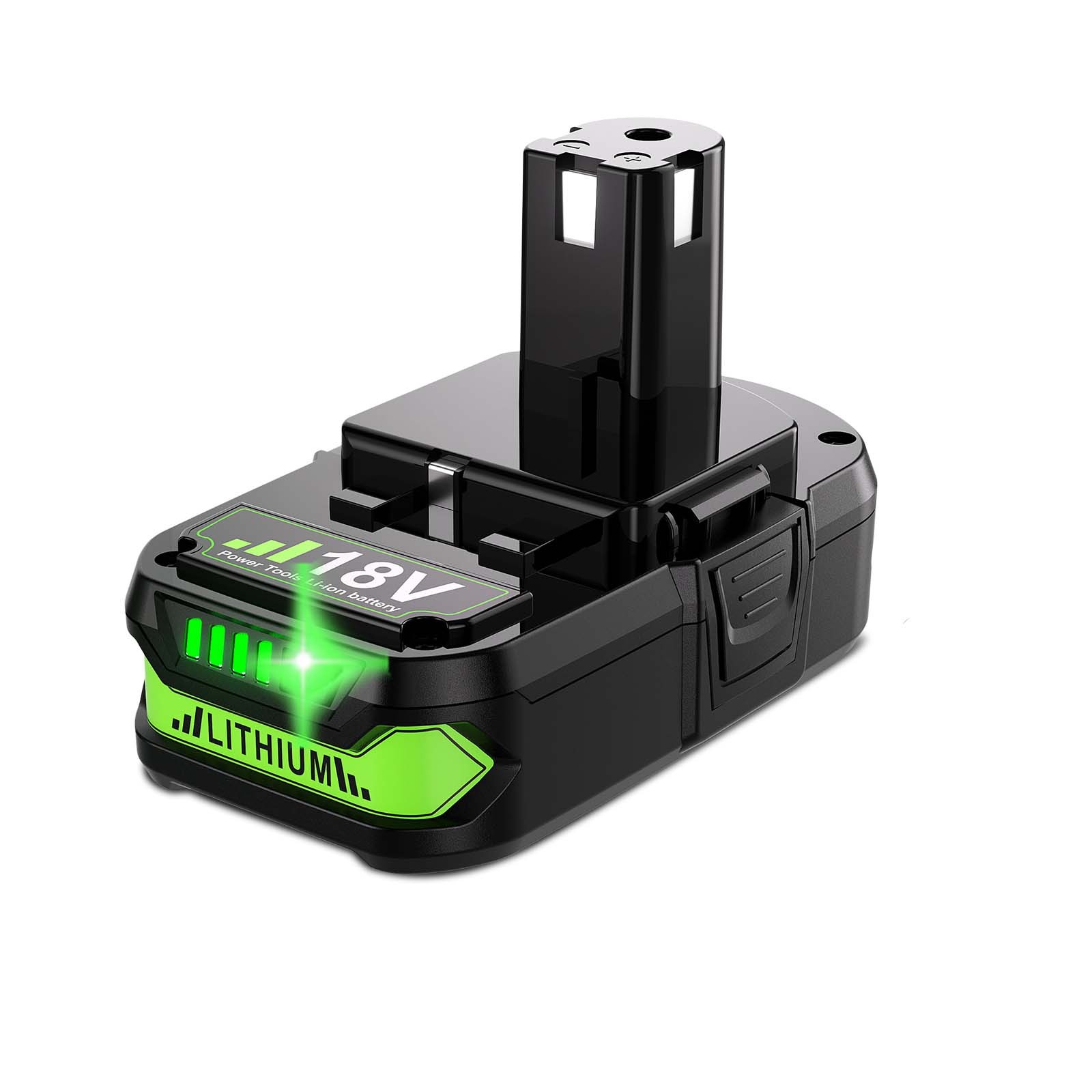 1~10X 3.8-12Ah For RYOBI P108 High Capacity Battery 18V Lithium-Ion One Plus