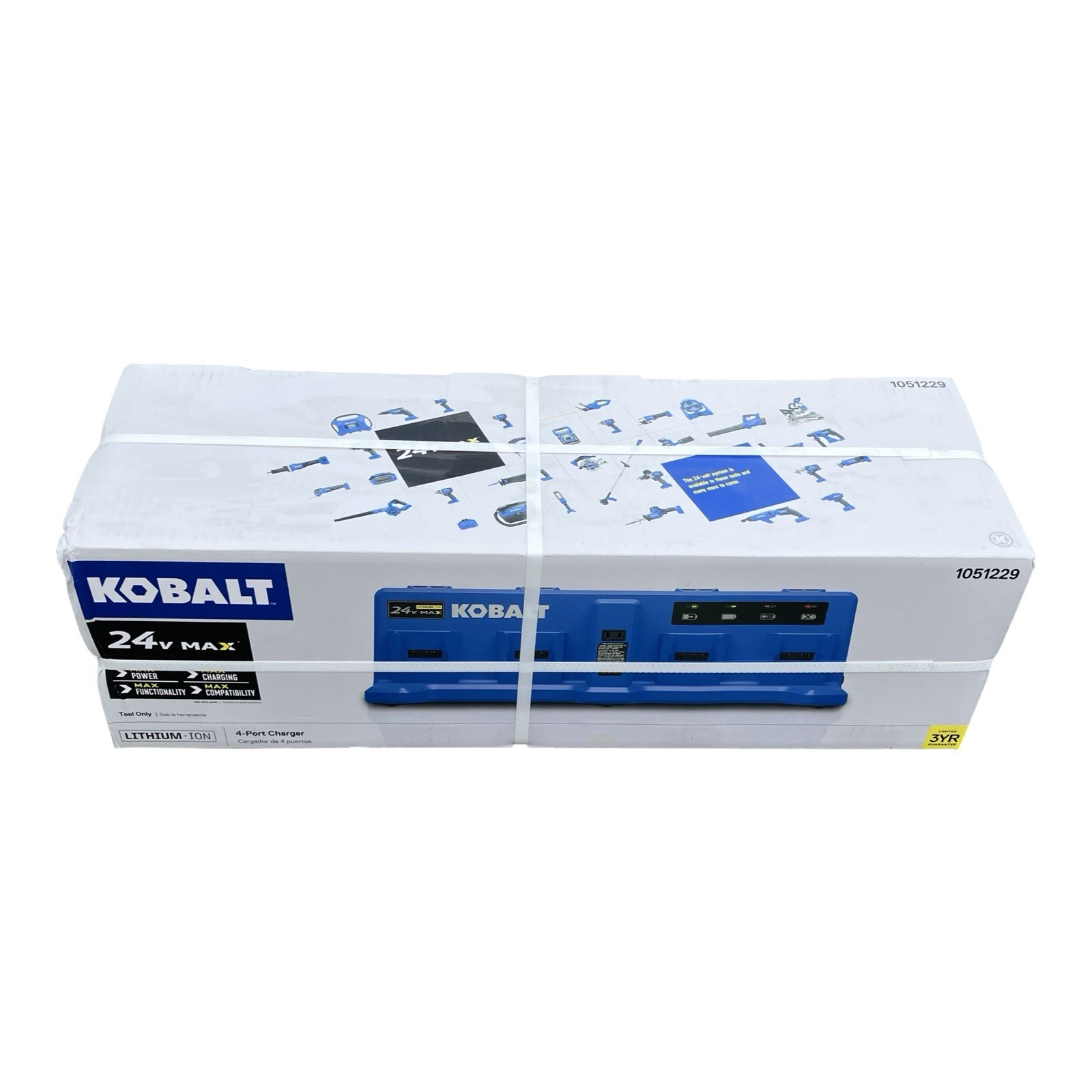 Kobalt 24V MAX 4-Port Charger KRC 2404-03 Blue Multi-Battery New In Box