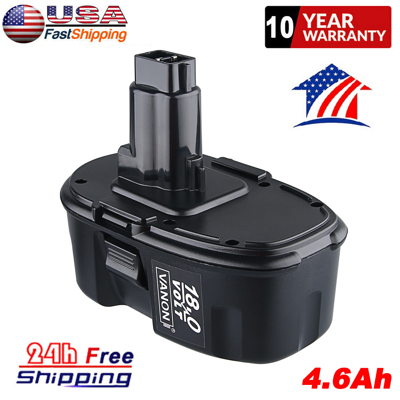 For Dewalt 18V 18-Volt Extended Battery DC9096-2 DC9098 DC9099 DW9096 Drill