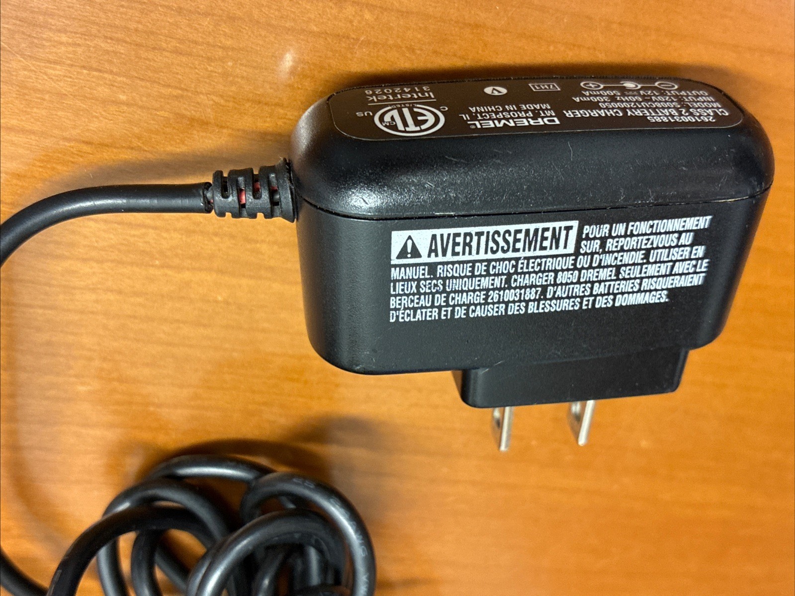 12V AC Adapter For Charger Base Dremel Micro 8050-N/18 Rotary Tool 2610031885