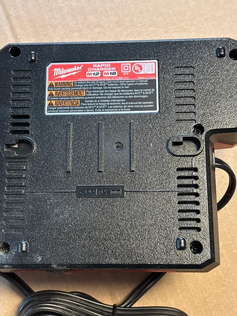 NEW Genuine Milwaukee RAPID 40% FASTER Charger 48-59-1808 M18 M12, 18V 12V, OEM
