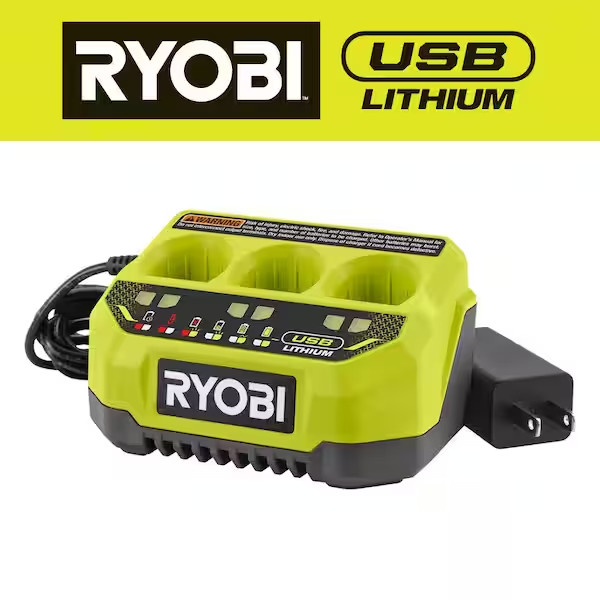 Ryobi USB Lithium 3 Port Fast Charger FVCH01 New sealed (NOT for 18v ONE+ !!)