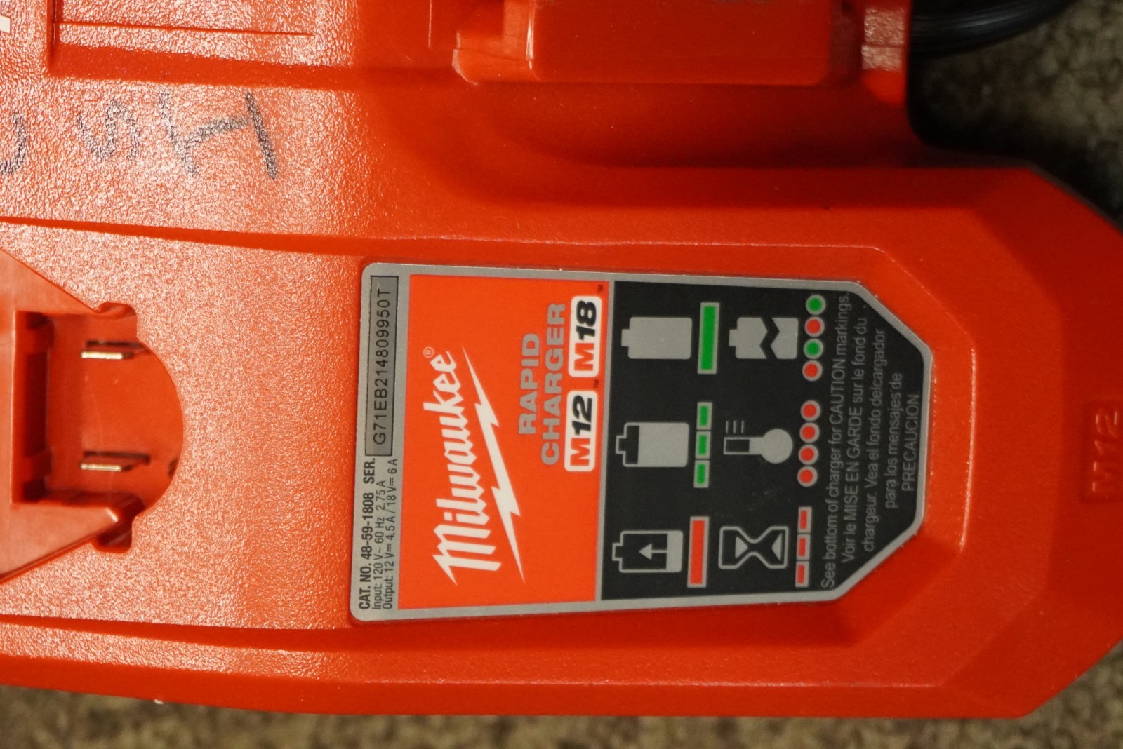 Milwaukee M12-18FC Rapid Charger for M12 & M18 12V 18V