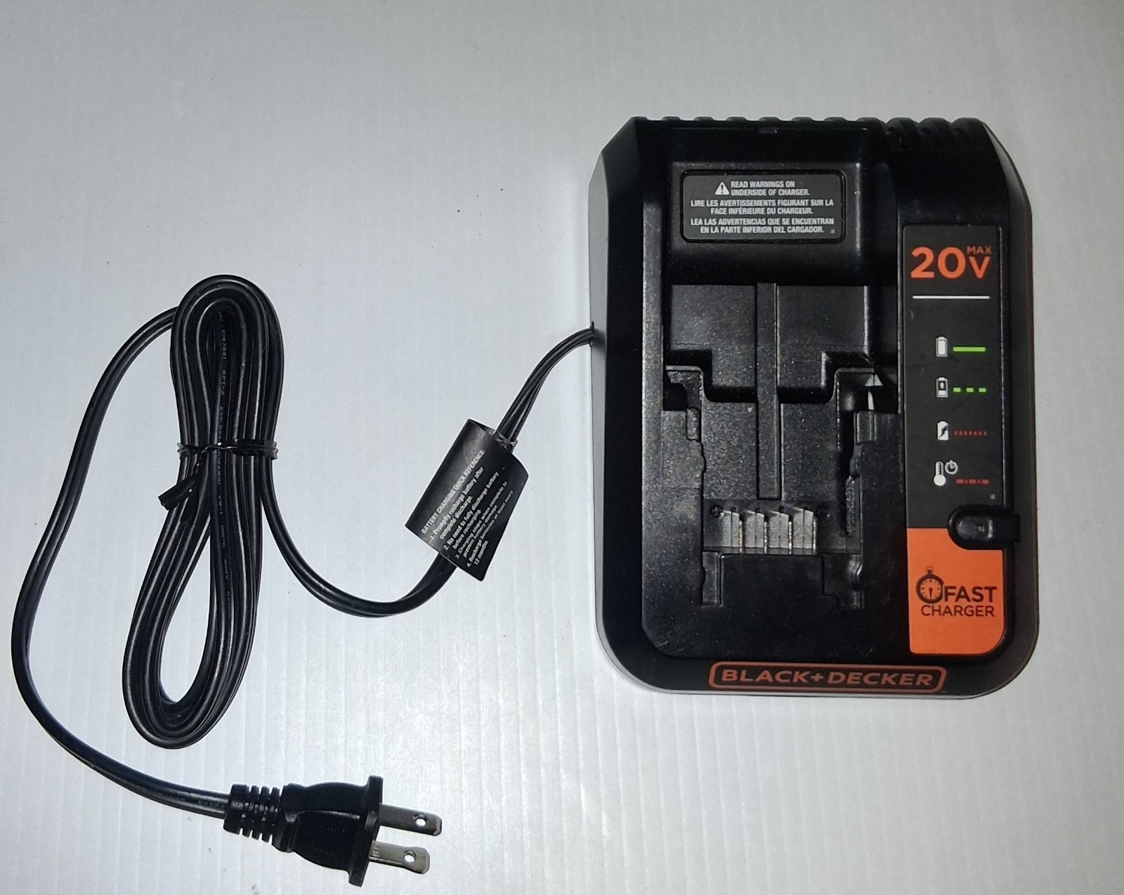 Black & Decker BDCA202 20V Max Lithium Ion Fast Battery Charger