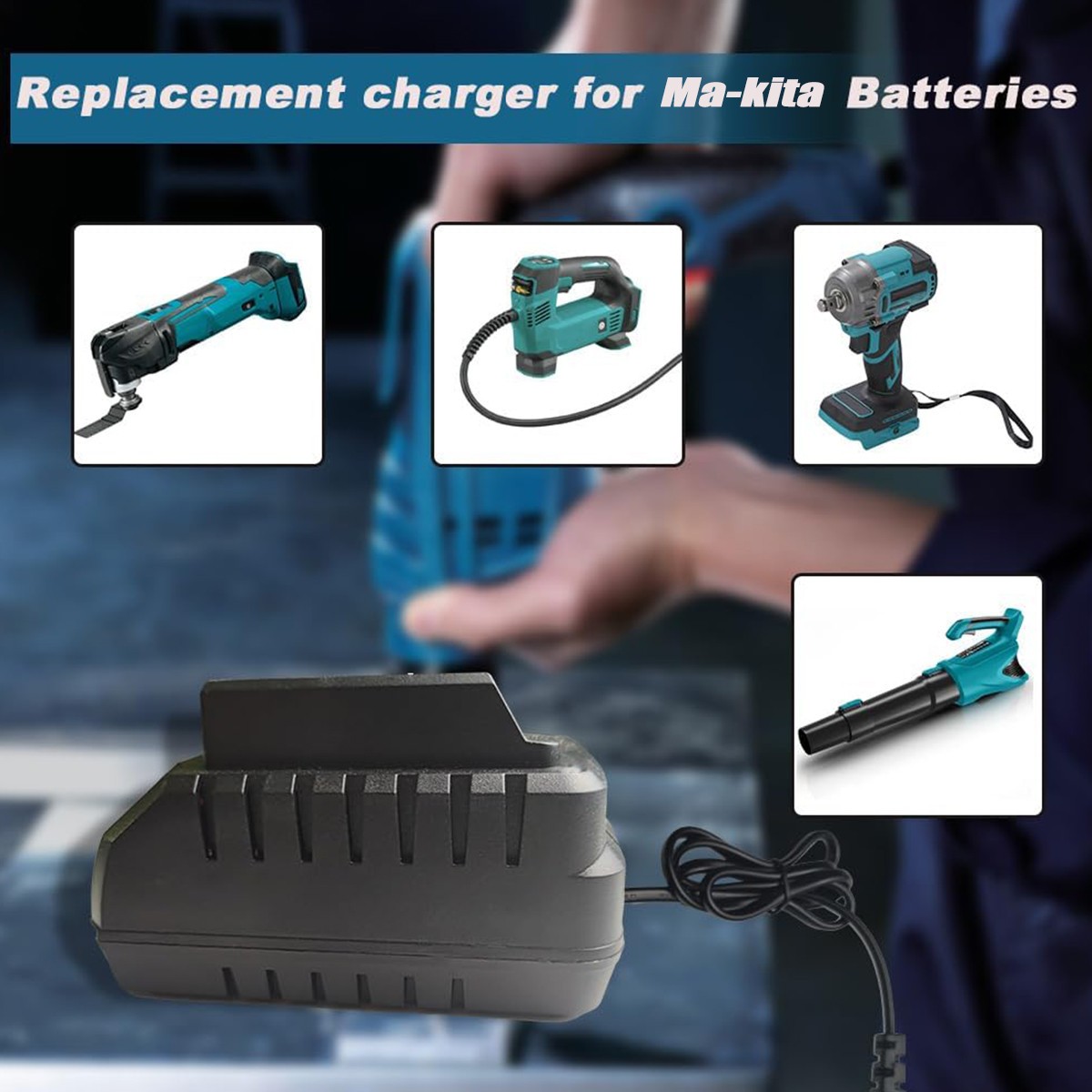 18V Rapid Battery Charger DC18RC for Makita LXT Lithium-Ion BL1860 BL1850 BL1830