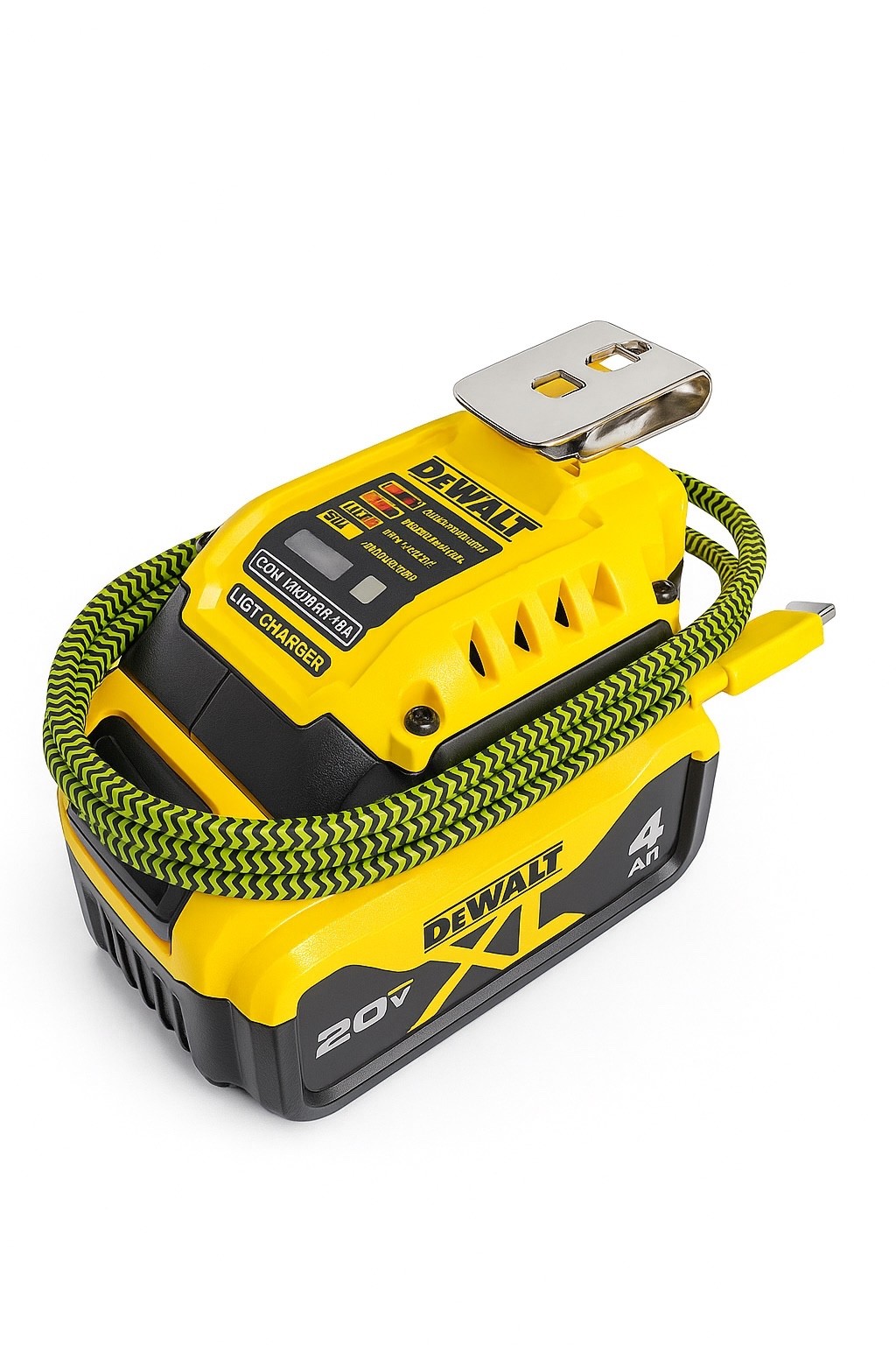 Cable Guides Organizer Wrap Upgrade for Dewalt DCB094k USB-C Charger (2-Pack)