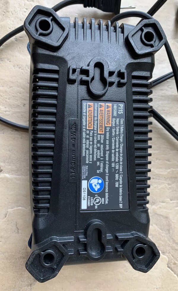 Ryobi P115 Intelliport 18v Volt ONE+ Plus NiCad Power Tool Battery Charger