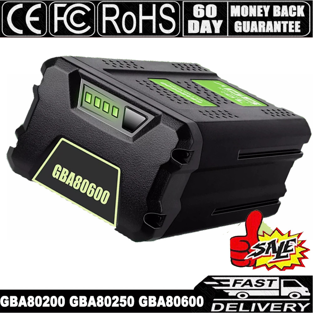 FOR Greenworks 80V Lithium Ion 5.0Ah Rechargeable Li-ion Battery BAB727 GBA80200