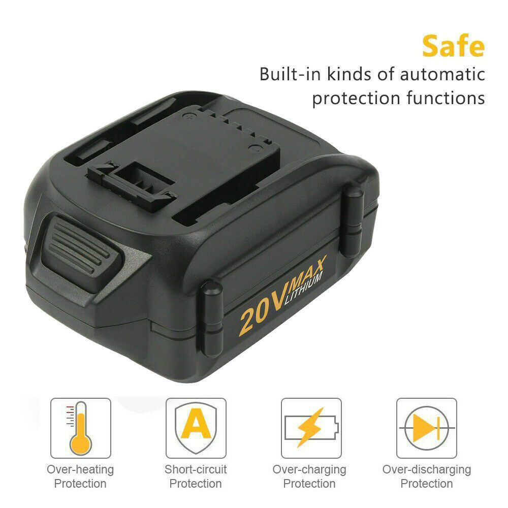 For WORX 20V MAX Extend Lithium 5.0Ah/7.0Ah Battery WA3520 WA3525 WA3575 WG155