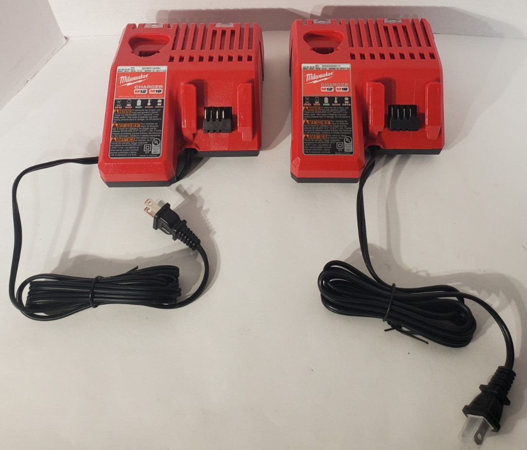 Lot of 2 Milwaukee 48-59-1812 M12 and M18 Rapid Charger Only – NEW Without Box