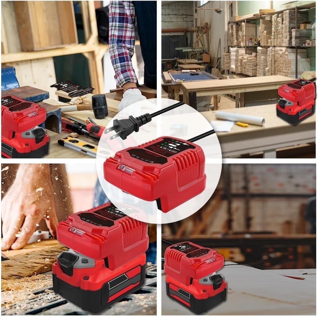 Lightweight Mini Battery Charger – 110V Input for 18V Craftsman V20 Tools