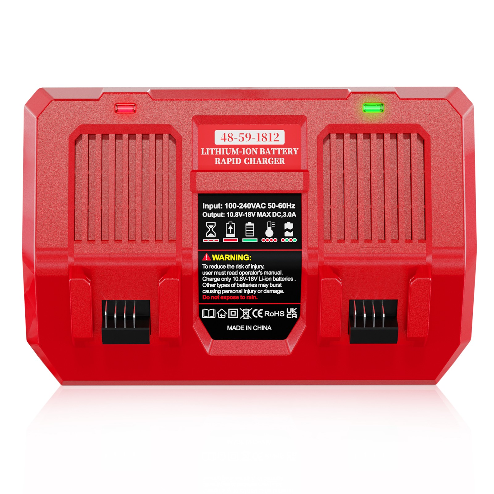 2 Pack 18V 8.0Ah Li-Ion Battery and Charger kit For Milwaukee M-18 4811-1862