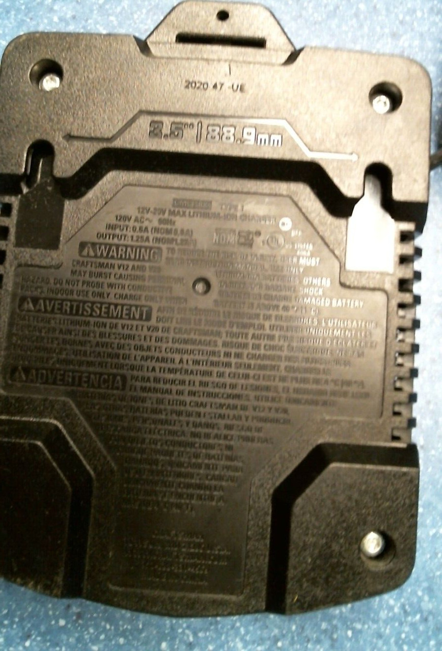 Craftsman 20V MAX Battery Charger (CMCB100) FS
