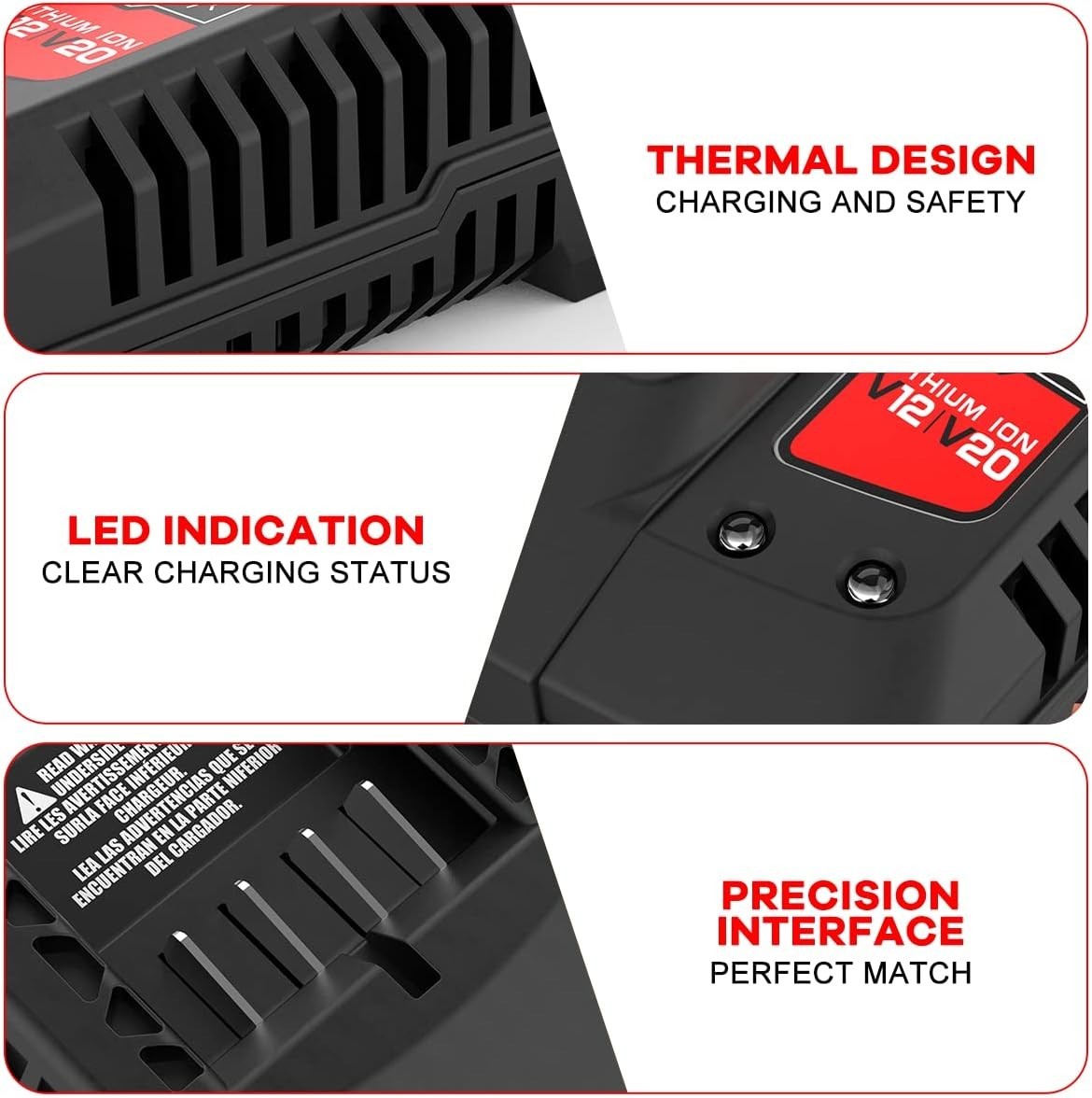 2A Fast 20V Replacement Charger for Craftsman CMCB104 CMCB202 CMCB201 V20 Li-ion
