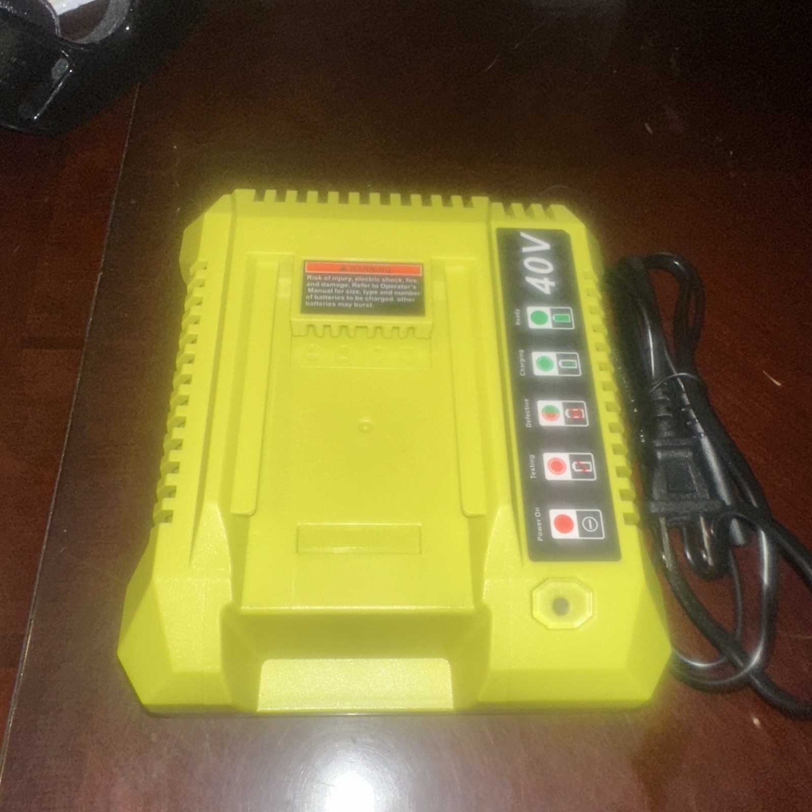 Rapid OP401 Charger For Ryobi 40V 6.0Ah Battery 40 Volt Lithium OP4050 OP40602