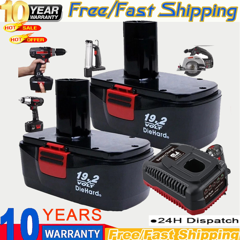 2Pack For Craftsman 19.2 Volt Battery C3 DieHard 130279005 11376 130279003 11375