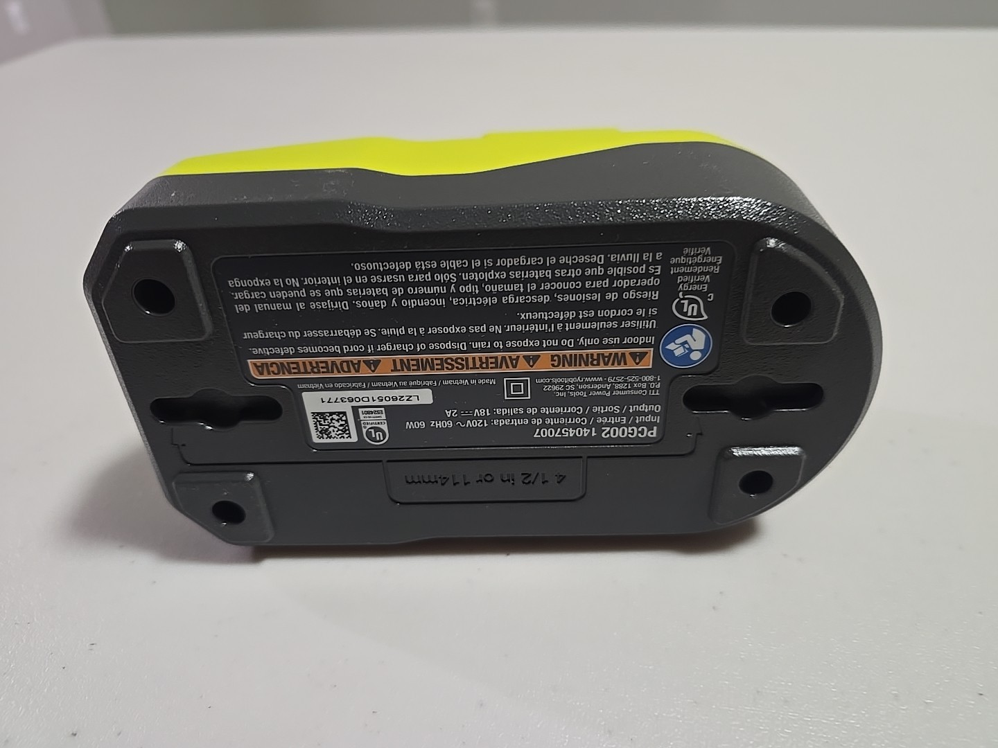 Ryobi PCG002 18v Battery Charger