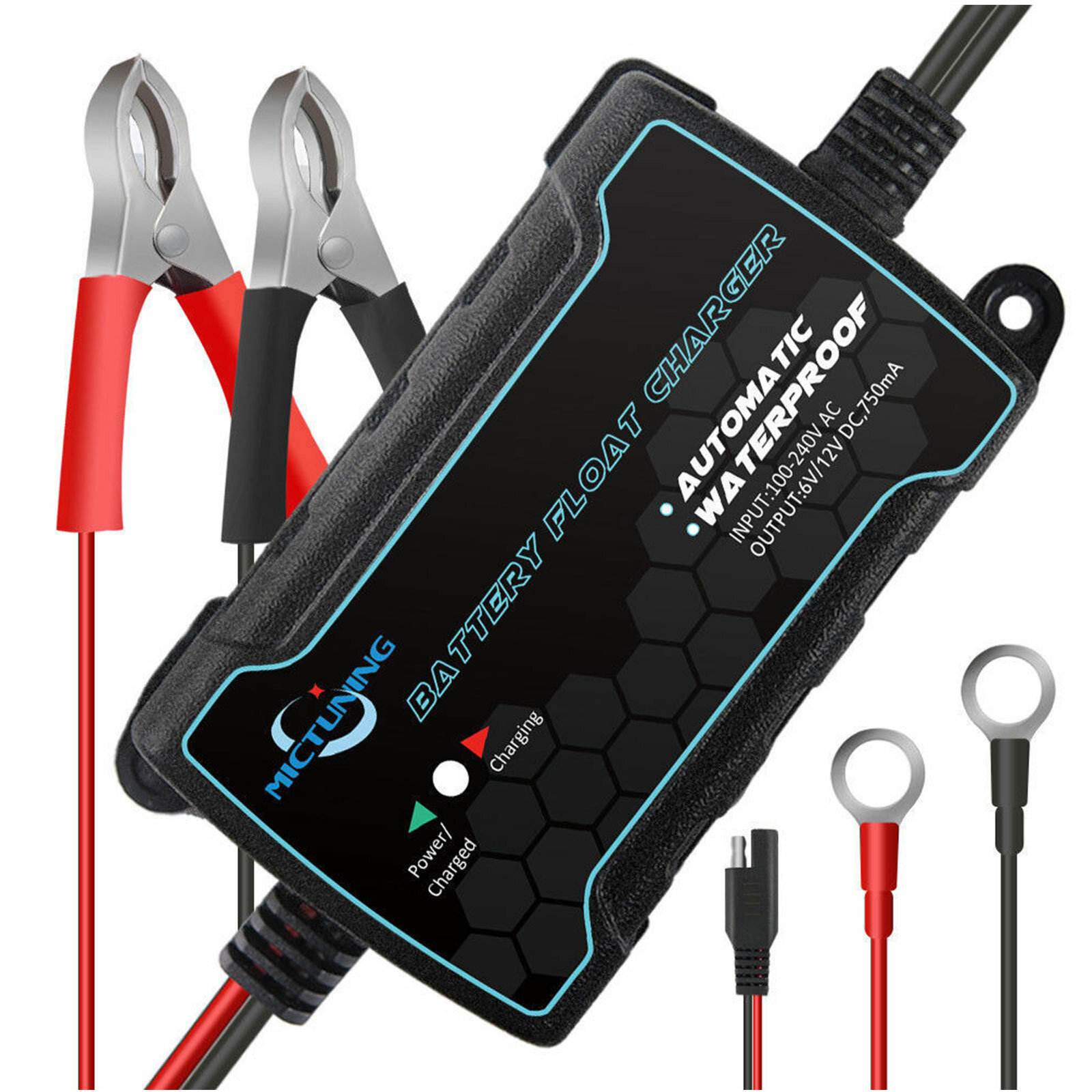 MICTUNING PD3.0 USB QC3.0 Quick Car Charger 6.4A Voltmeter for Toyota 1.6 x 0.9″