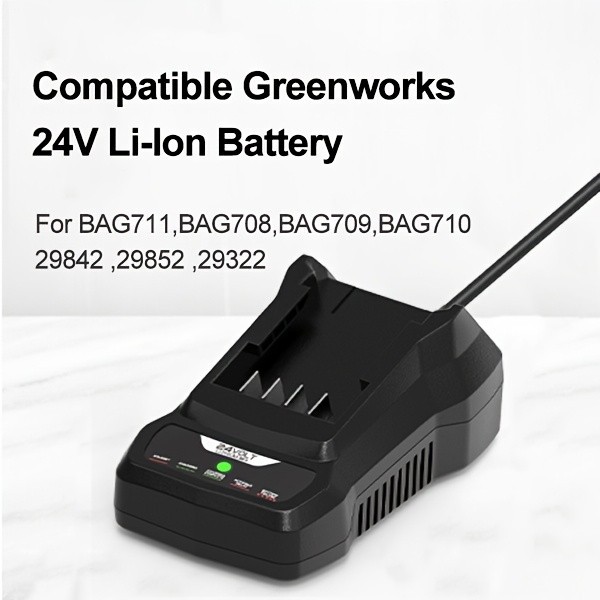 1 PCS 24V Lithium Ion Battery Charger for 24 Volt Max Power Tool Batteries