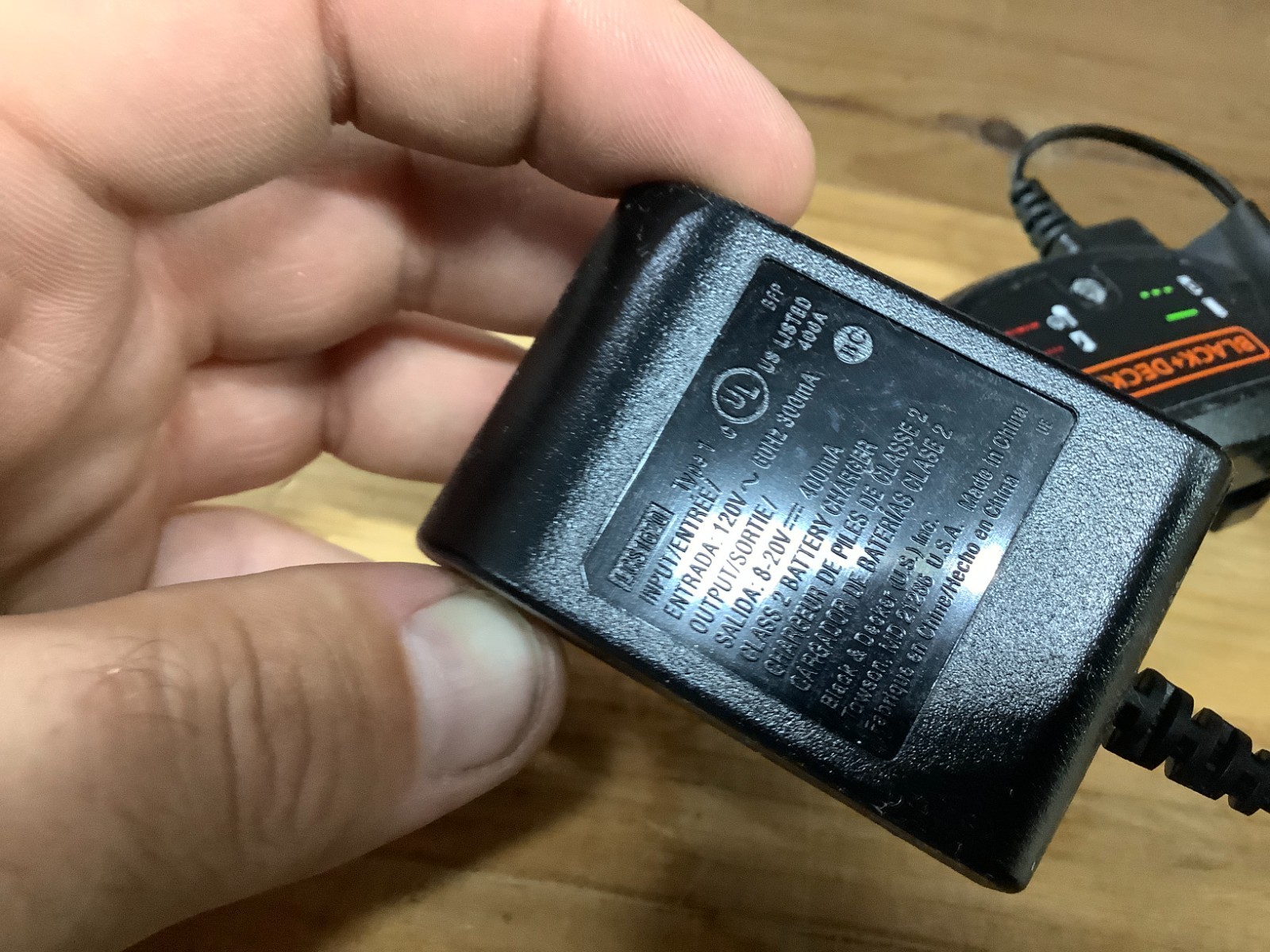 Original Genuine Black & Decker LCS1620 Type 1 20v Battery Charger