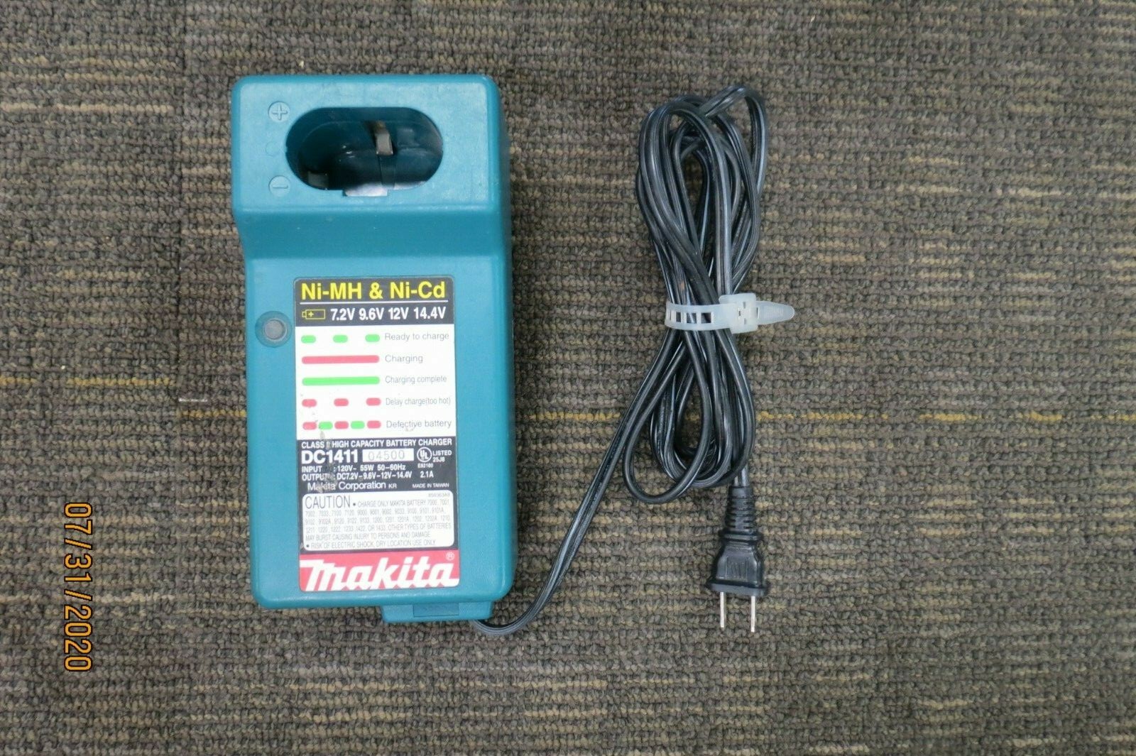 MAKITA DC1411 Ni-MH Ni-Cd 7.2-14.4V HIGH CAPACITY BATTERY CHARGER