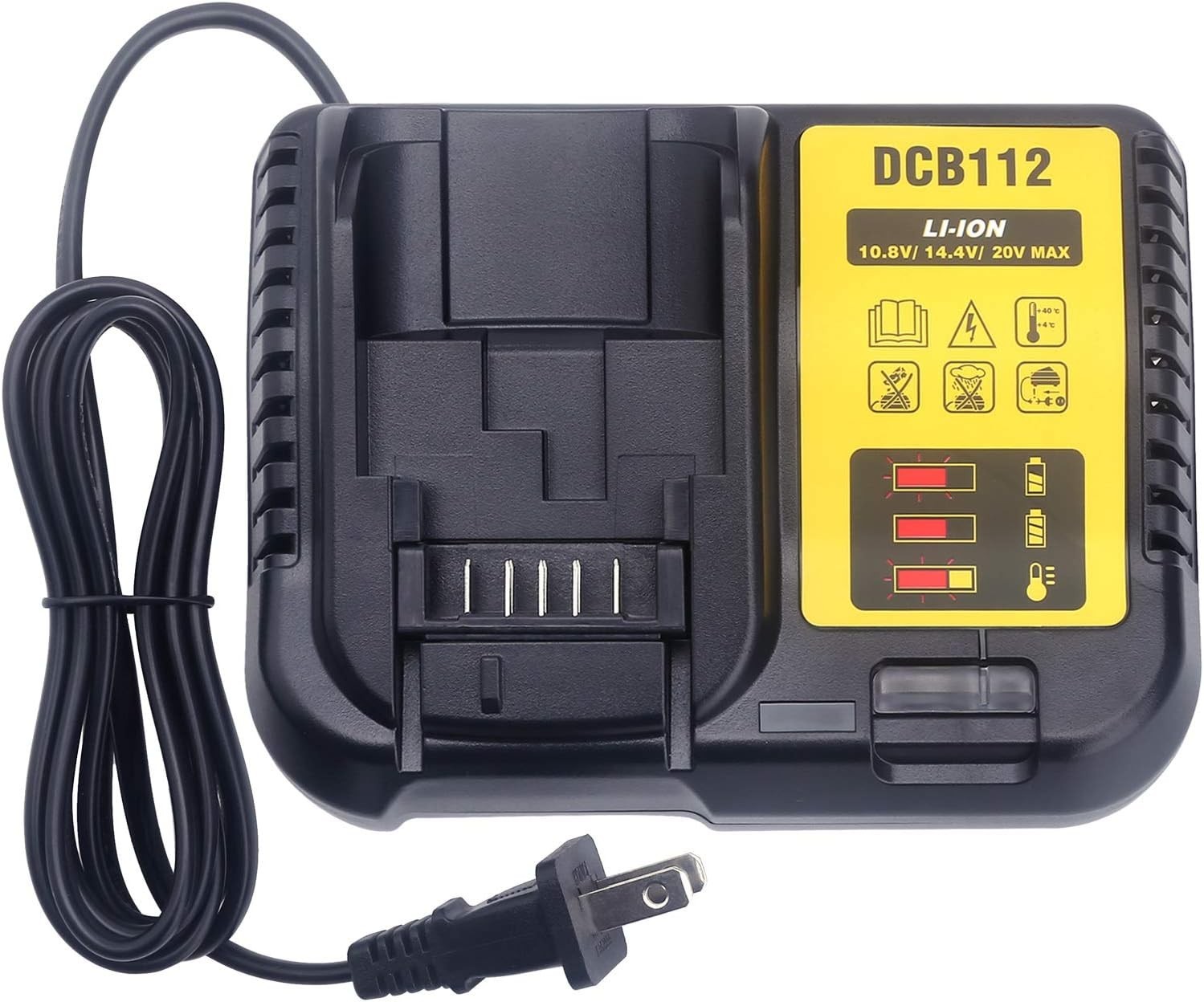 Universal 12V/20V/60V Lithium Battery Charger – Overheating Protection Included