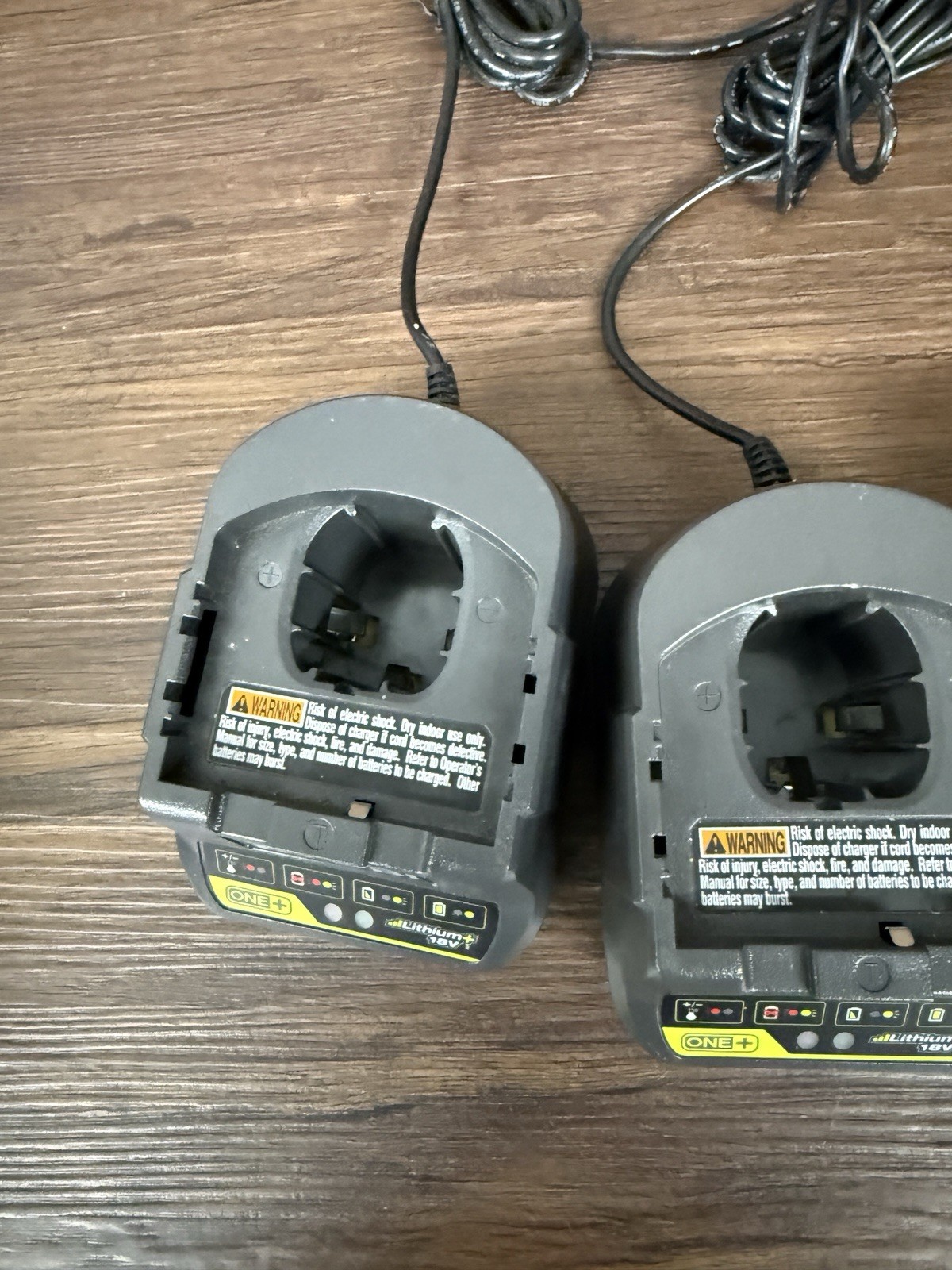 Lot Of 3 Ryobi One+ 18V Battery Charger Genuine OEM Model P118B 140350004