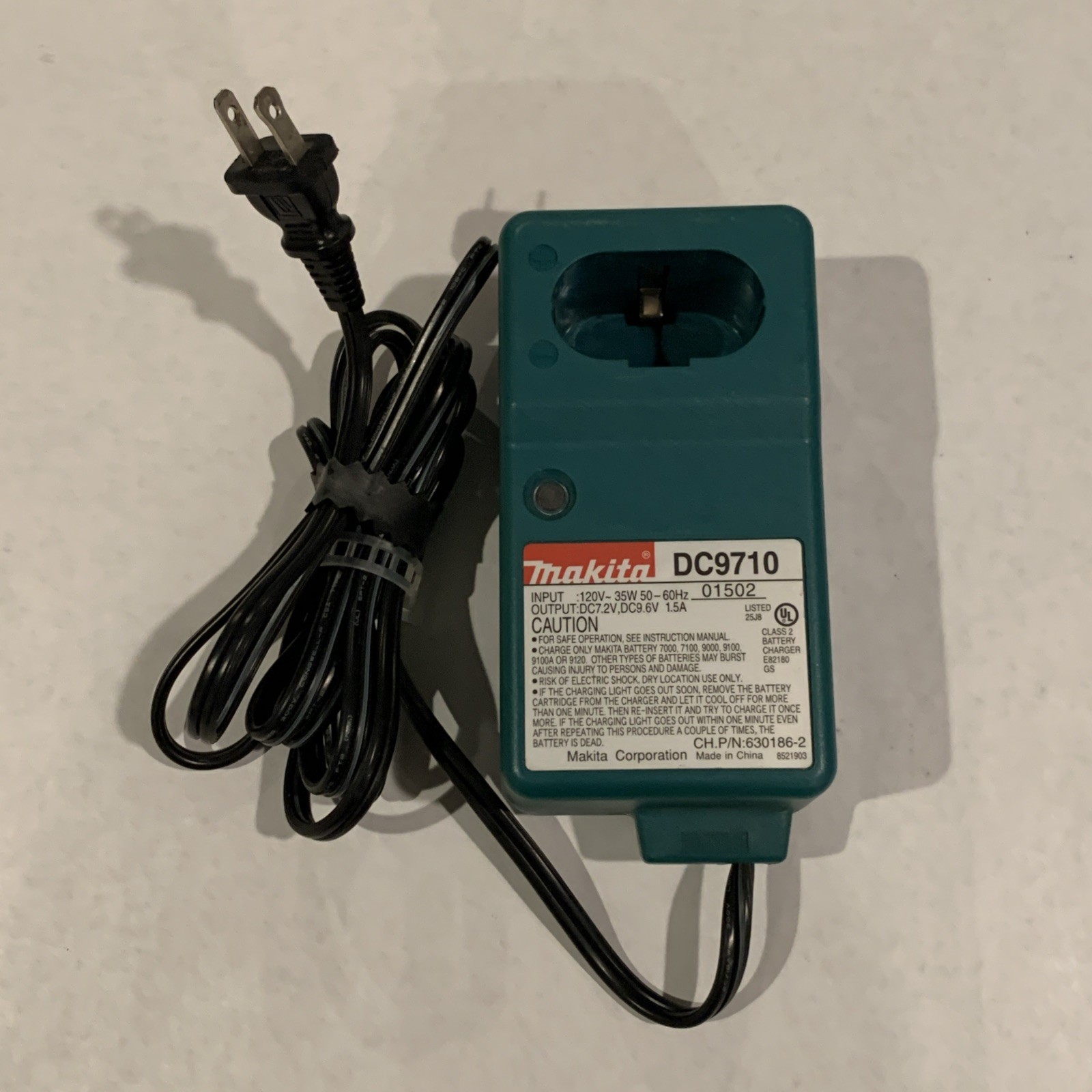 OEM Genuine Makita DC9710 Power Tool Battery Charger 7.2V & 9.6V 1.5A!