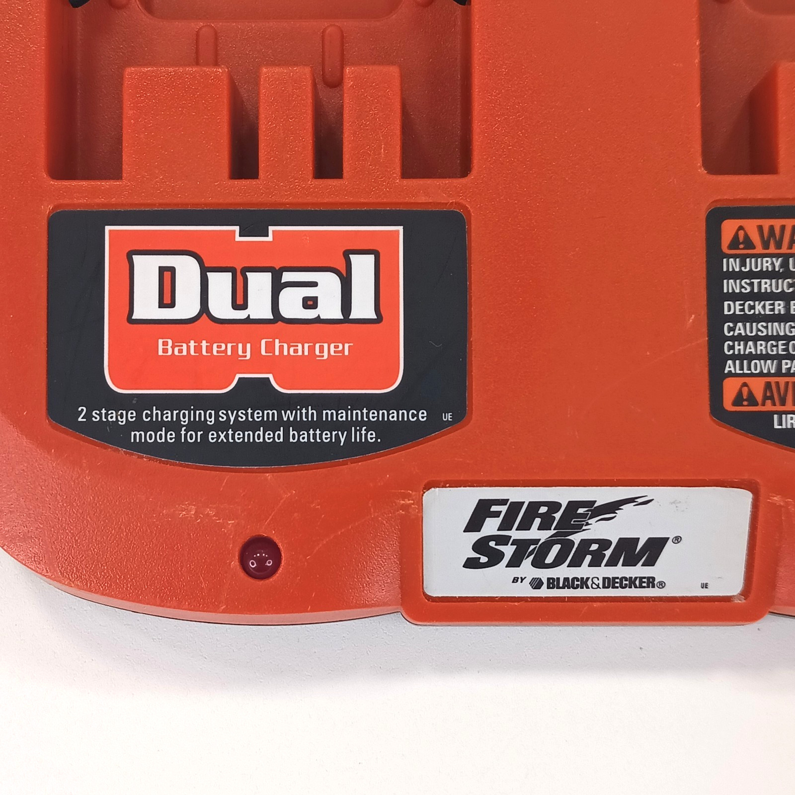 Black & Decker Fire Storm FS180DC UD-18V2C Dual Port Battery Charger 18V TESTED