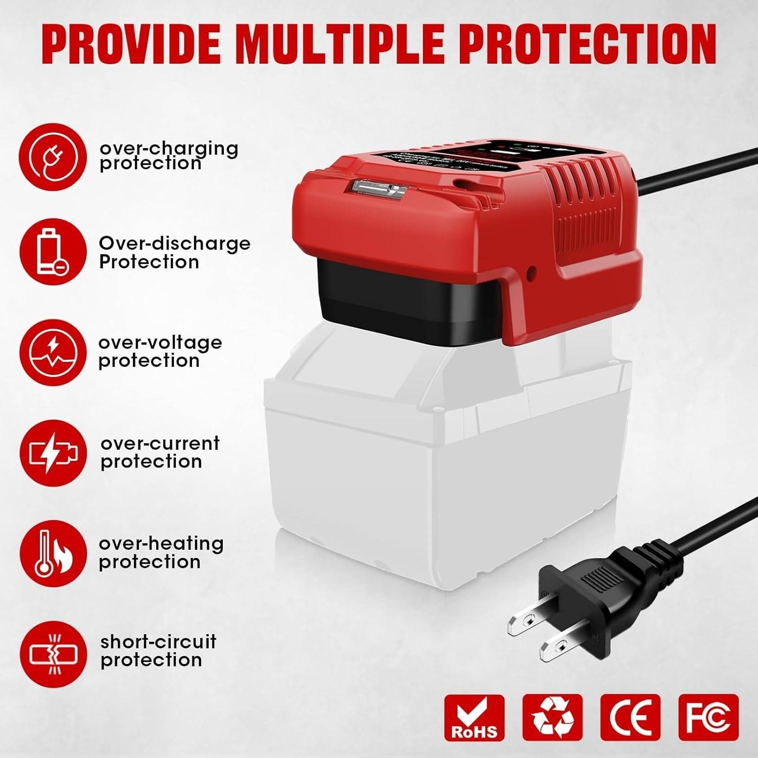 Compact Charger MIL 28V Lithium Battery 48-59-2819 for Milwaukee Cordless Tools