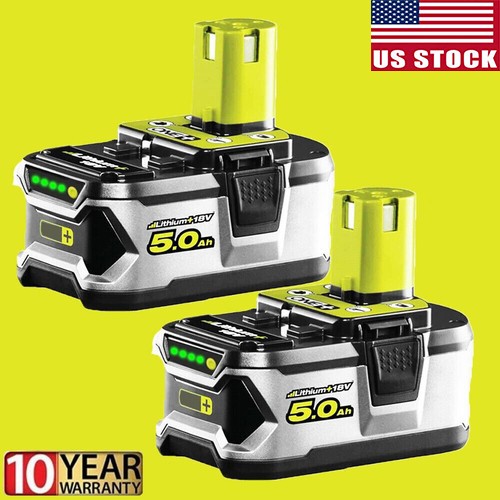 2X 18V 5.0Ah Lithium Battery For Ryobi One Plus P108 P107 P780 RB18L50 RB18L26