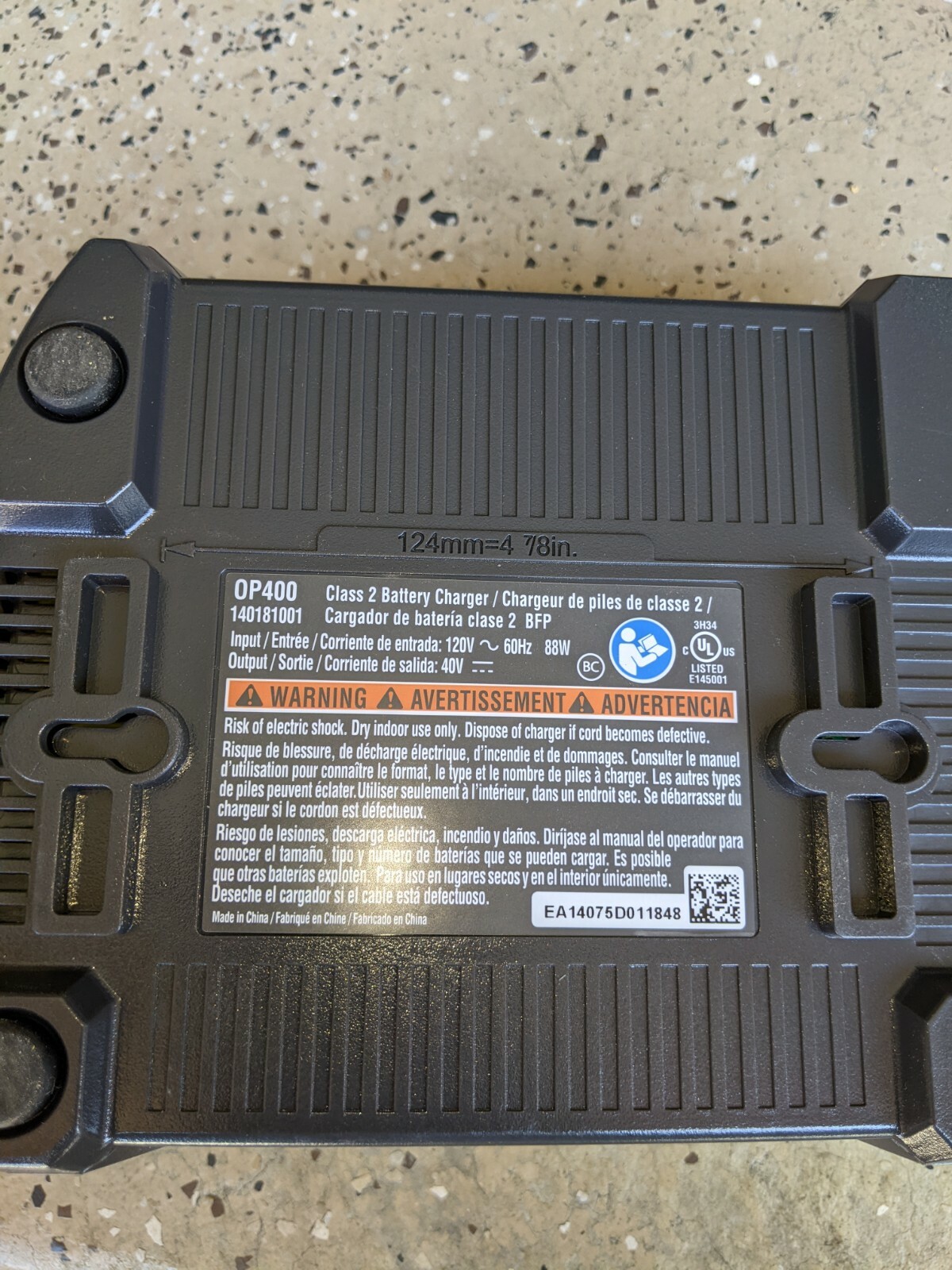 Used Ryobi OP400 Li-ion Chargers 2 of them, only one has power cord