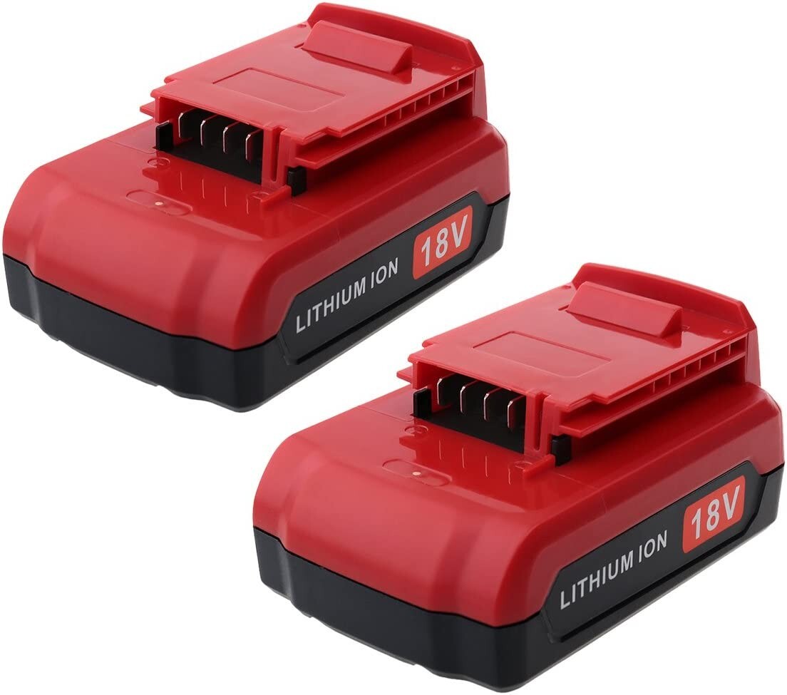 2Pack 18 Volt 8.0Ah Battery for Porter Cable 18V PC18BLX PC18BL OR Charger