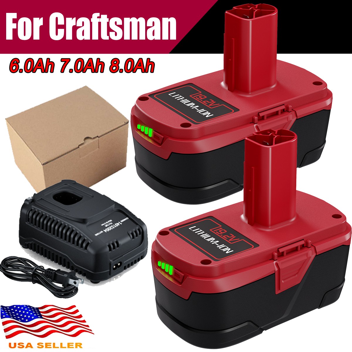 19.2V For Craftsman C3 DieHard Li ion XCP BatteryCharger 11375 11376 11373 PACK