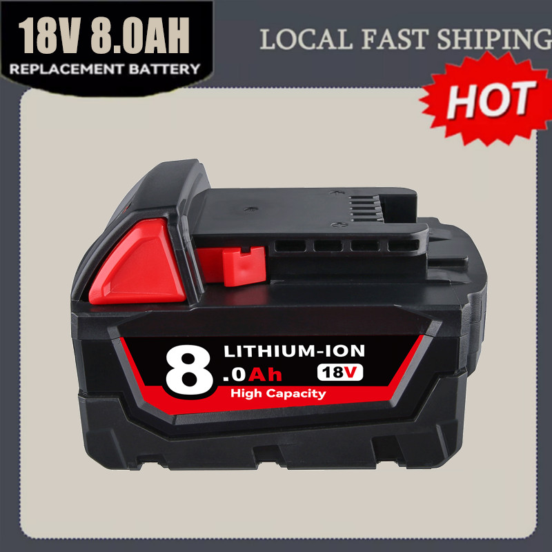 2PACK For Milwaukee For M18 Lithium 8.0AH Extended Capacity Battery 48-11-1860