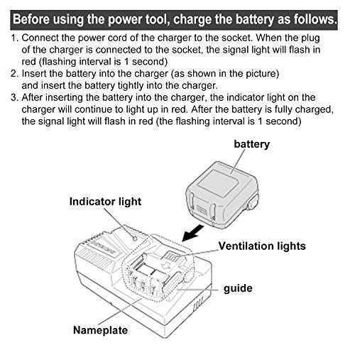 Li-ion Battery Charger for 14.4V-18V Electric Drill, Compatible with BSL Series