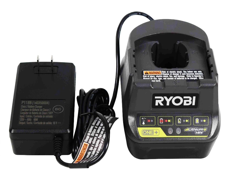 RYOBI ONE+ 18V 18 VOLT P118B DUAL CHEMISTRY NICAD & LION BATTERY CHARGER – NEW!