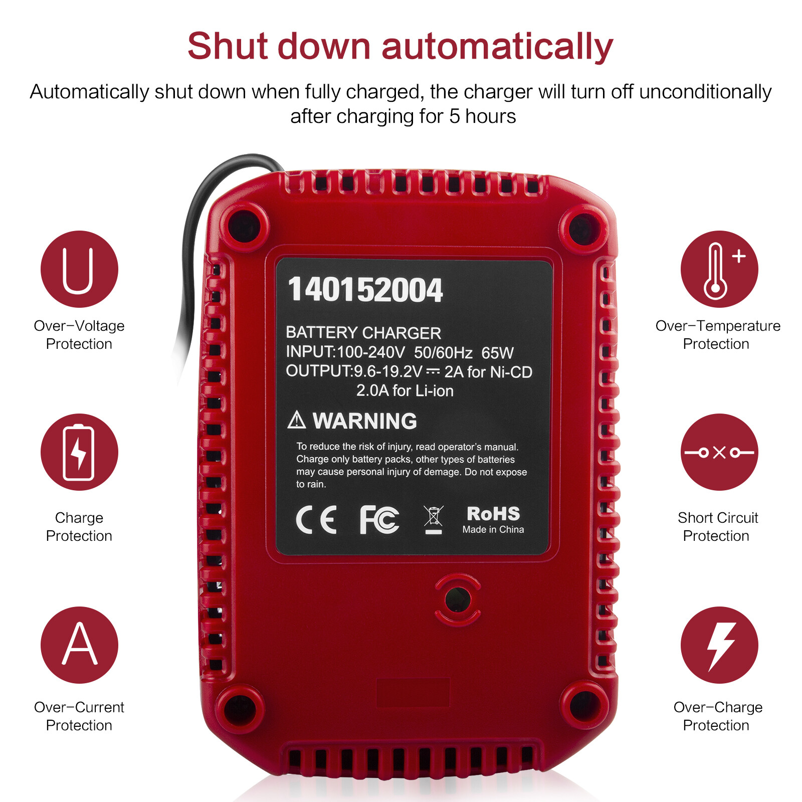 9.6-19.2Volt C3 Battery Charger for Craftsman Lithium NiCD NiMH DieHard 13239003
