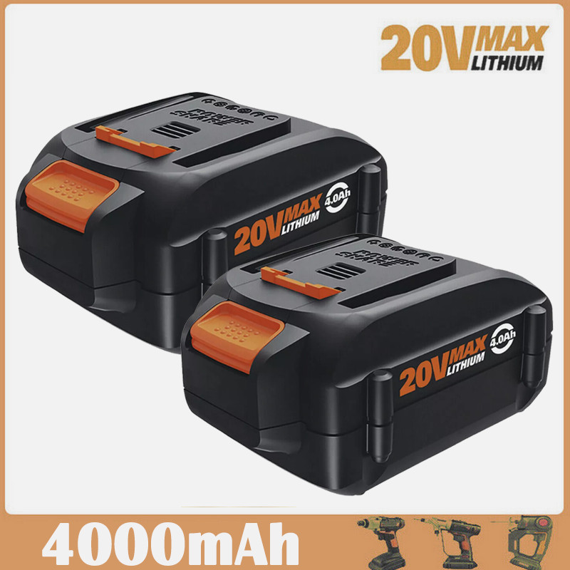 2PACK WA3520 Battery 4.0AH For WORX 20V MAX Extend Lithium 20 Volt WA3525 NEW