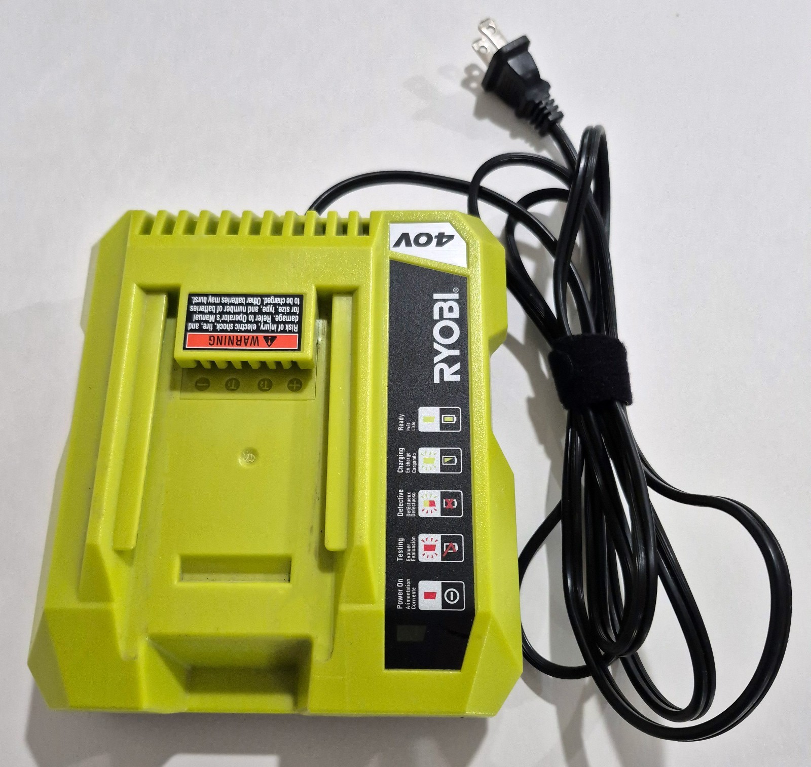 Ryobi 40v charger OP401