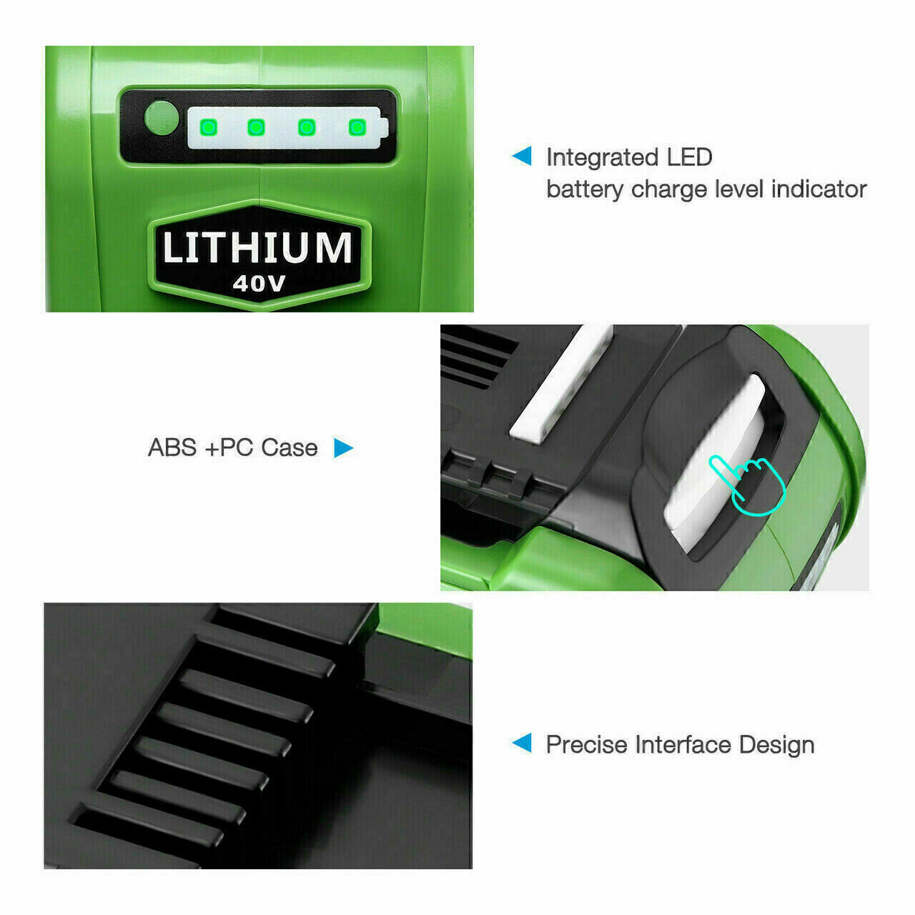 2PACK For Greenworks 40V 8.0AH Lithium G-MAX Battery 29462 29482 29252 29472