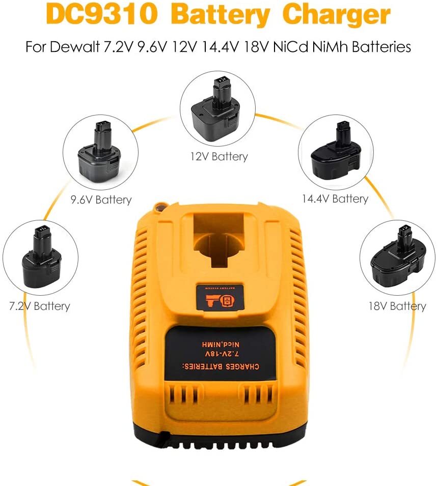2PACK 12Volt For Dewalt DC9071 12V Battery /Charger DW9072 DC9740 Replacement