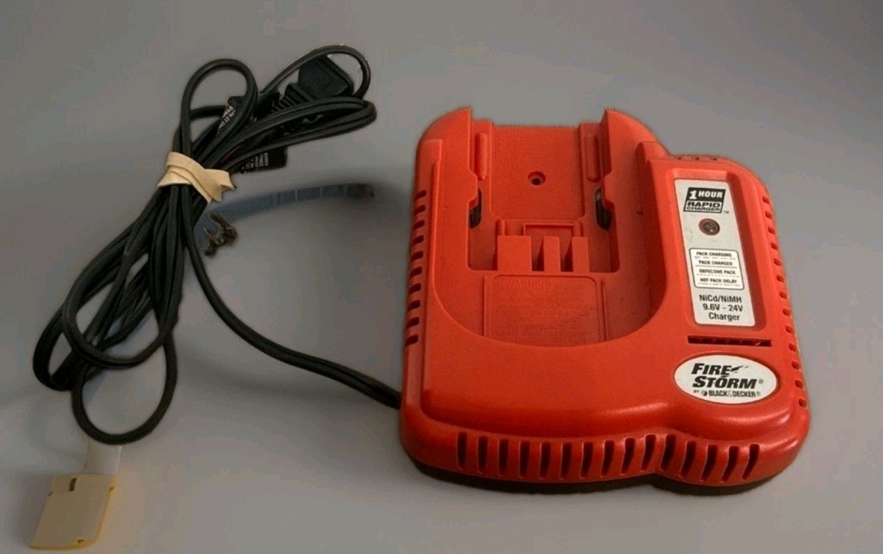 OEM Black Decker Fire Storm BDCCN24 9.6V 12V 14.4V 18V 24V Battery Charger