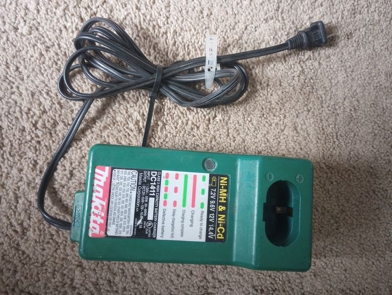 Makita DC1411 Battery Charger Ni-Mh & Ni-Cd 7.2V 9.6V 12V 14.4V Fully Tested