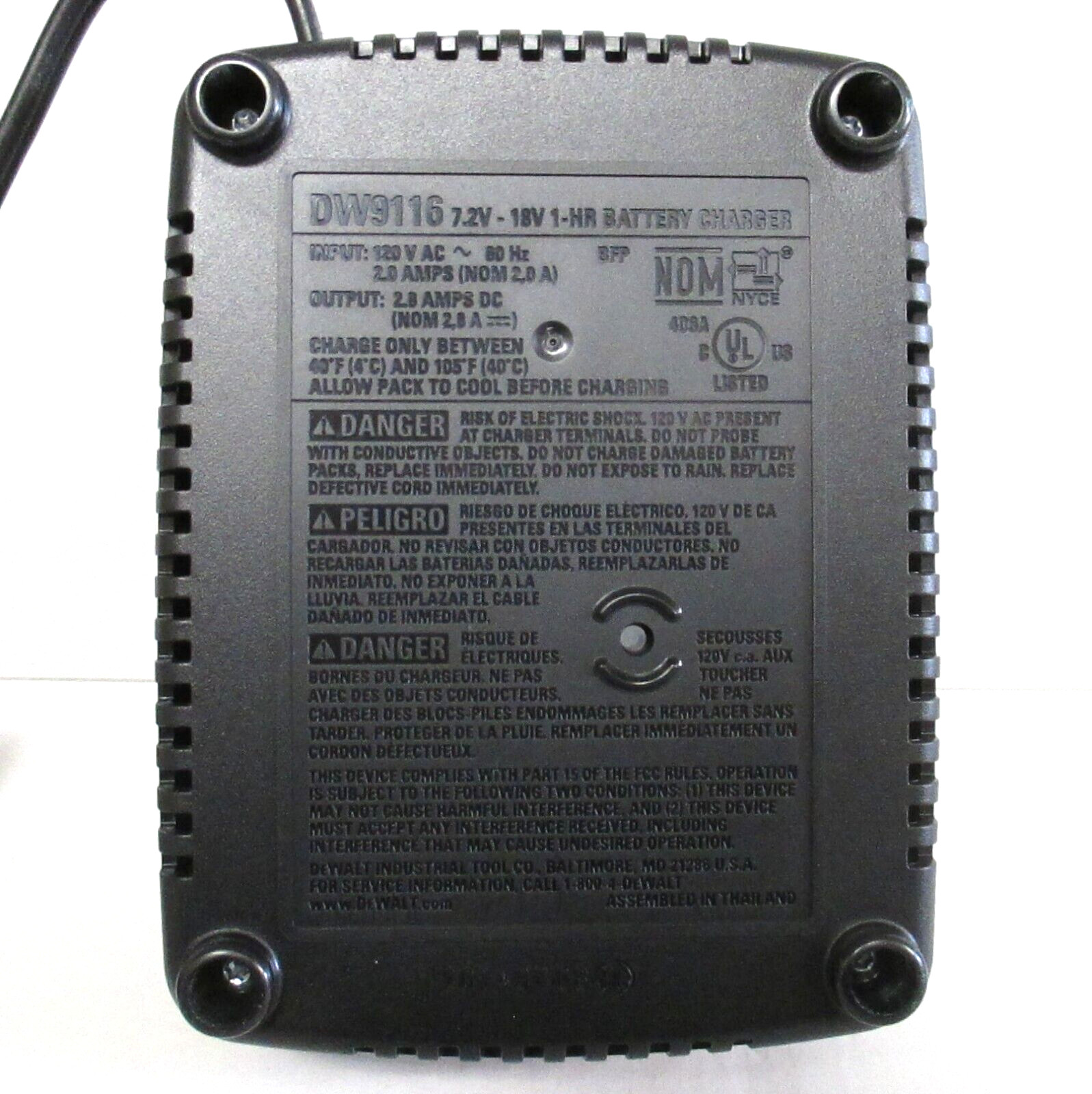 NEW Genuine DeWalt 18V Volt OEM XRP DC9096 Battery + DW9116 1-Hr Charger Set NIB